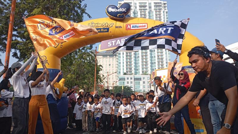 Ilustrasi fun run surabaya untuk artikel Bebelac dan Alfamidi Gelar Fun Run Surabaya untuk 700 Anak