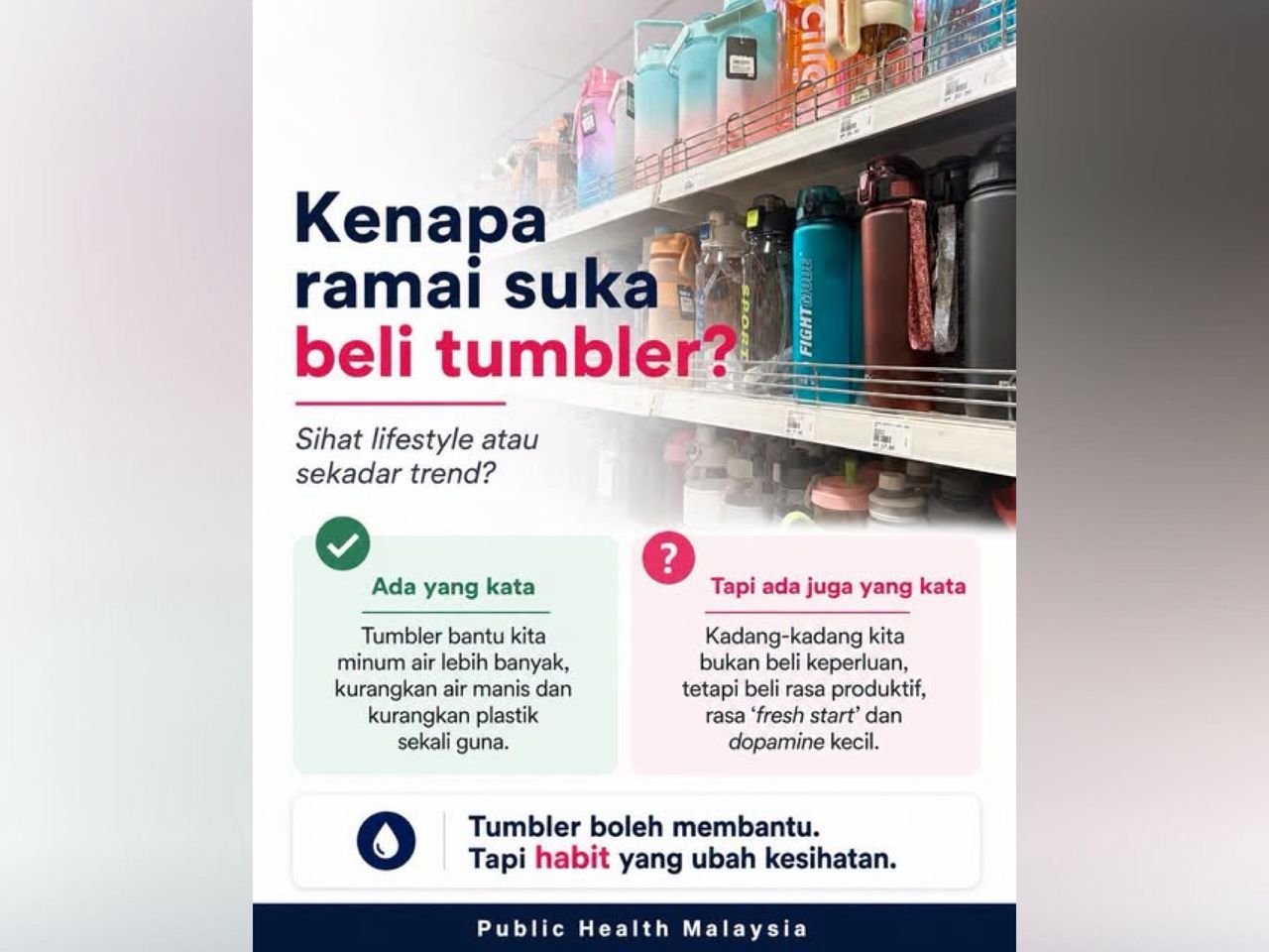 Ilustrasi koleksi tumbler untuk artikel Helah tumbler cantik: dari satu jadi lima, soal koleksi tumbler
