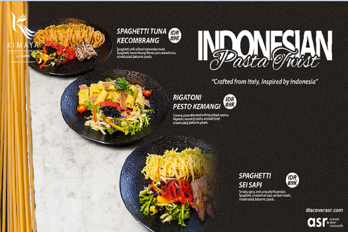 Ilustrasi indonesian pasta twist untuk artikel Kimaya Sudirman Yogyakarta Hadirkan Indonesian Pasta Twist