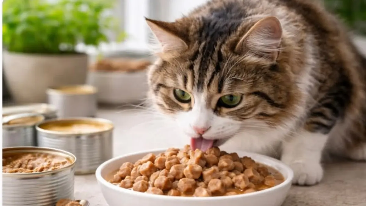 Ilustrasi memilih makanan kucing untuk artikel 6 Cara Memilih Makanan Kucing agar Anabul Sehat dan Aktif