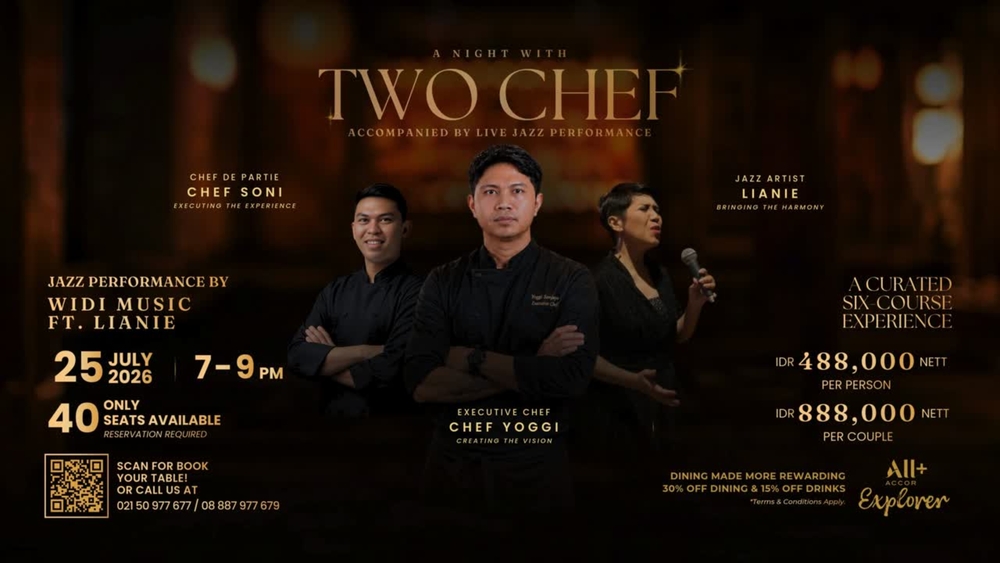 Ilustrasi a night with two chefs untuk artikel Ibis Styles Serpong Hadirkan 'A Night with Two Chefs'