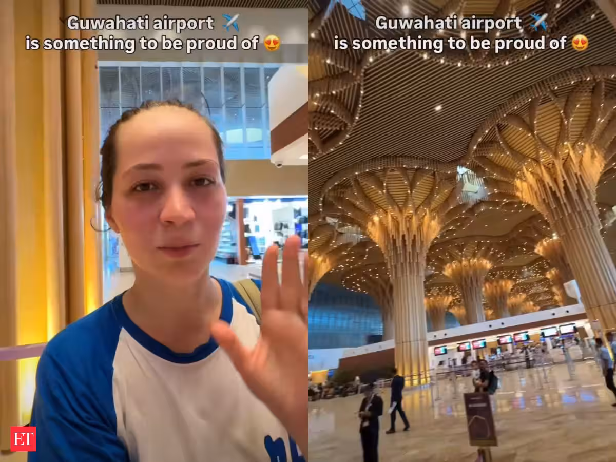 Ilustrasi bandara guwahati untuk artikel Bandara Guwahati Dipuji Influencer Rusia karena Desain…